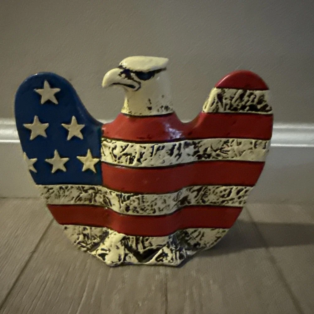 Fitz And Floyd‎ 1970's American Bald Eagle Flag Body Bank Japan Vintage